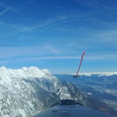 Flugwegposition um 14:41:22: Aufgenommen in der Nähe von Gemeinde Rum, Rum, Österreich in 2252 Meter